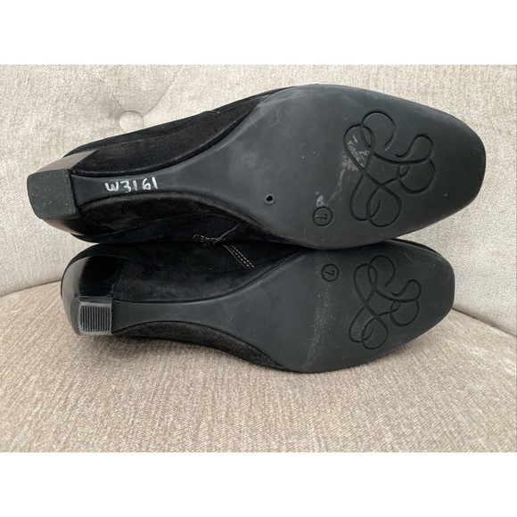 J. Renee Women’s Ankle Bootie Boots Zip Up Black w/ Cheetah Print Cuff Size 7 - Picture 6 of 7